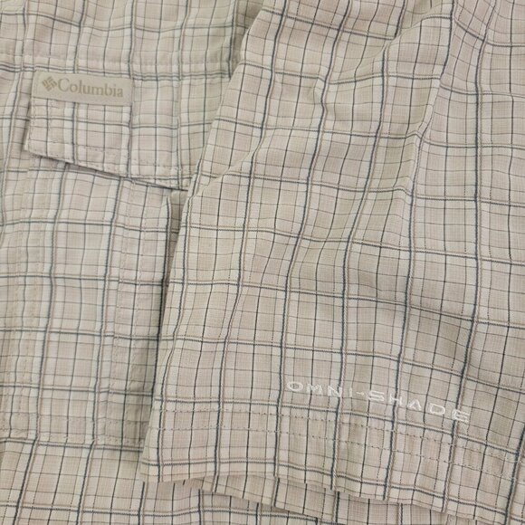 Columbia Omni-Shade Outdoor Fishing Short Sleeve Button Down Shirt – Size Large - Picture 5 of 15